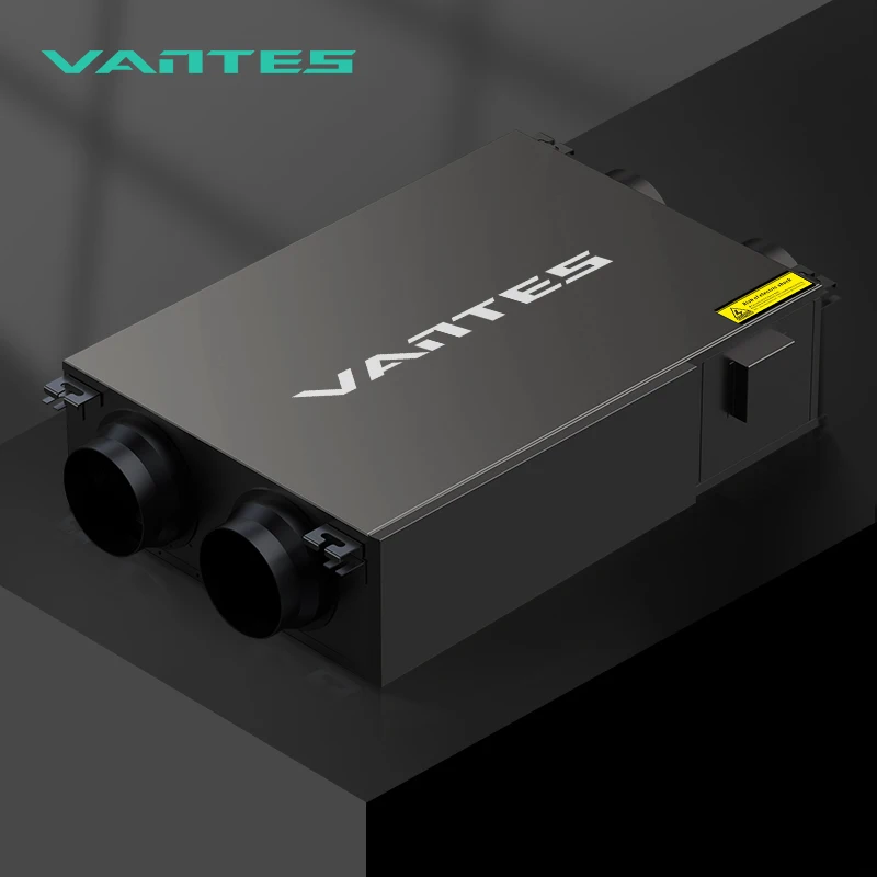 Double Flow VHC Heat Recovery HRV Ventilation Bypass Function Fresh Air Extract Air Double Way Ventilation System