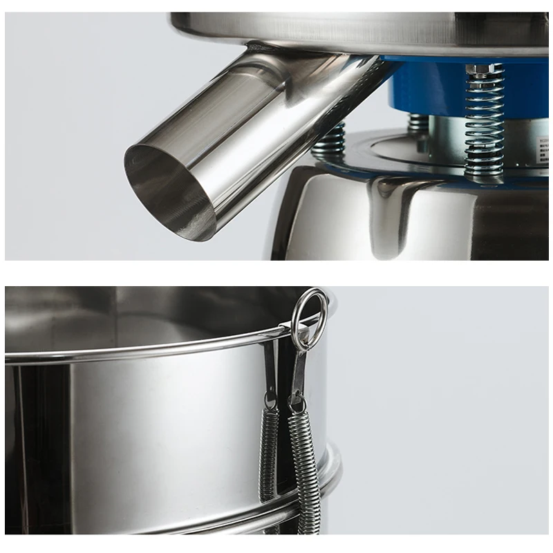 Petit écran vibrant en acier inoxydable, 110V, 220V, diamètre 40cm, machine de criblage à distance, poudre