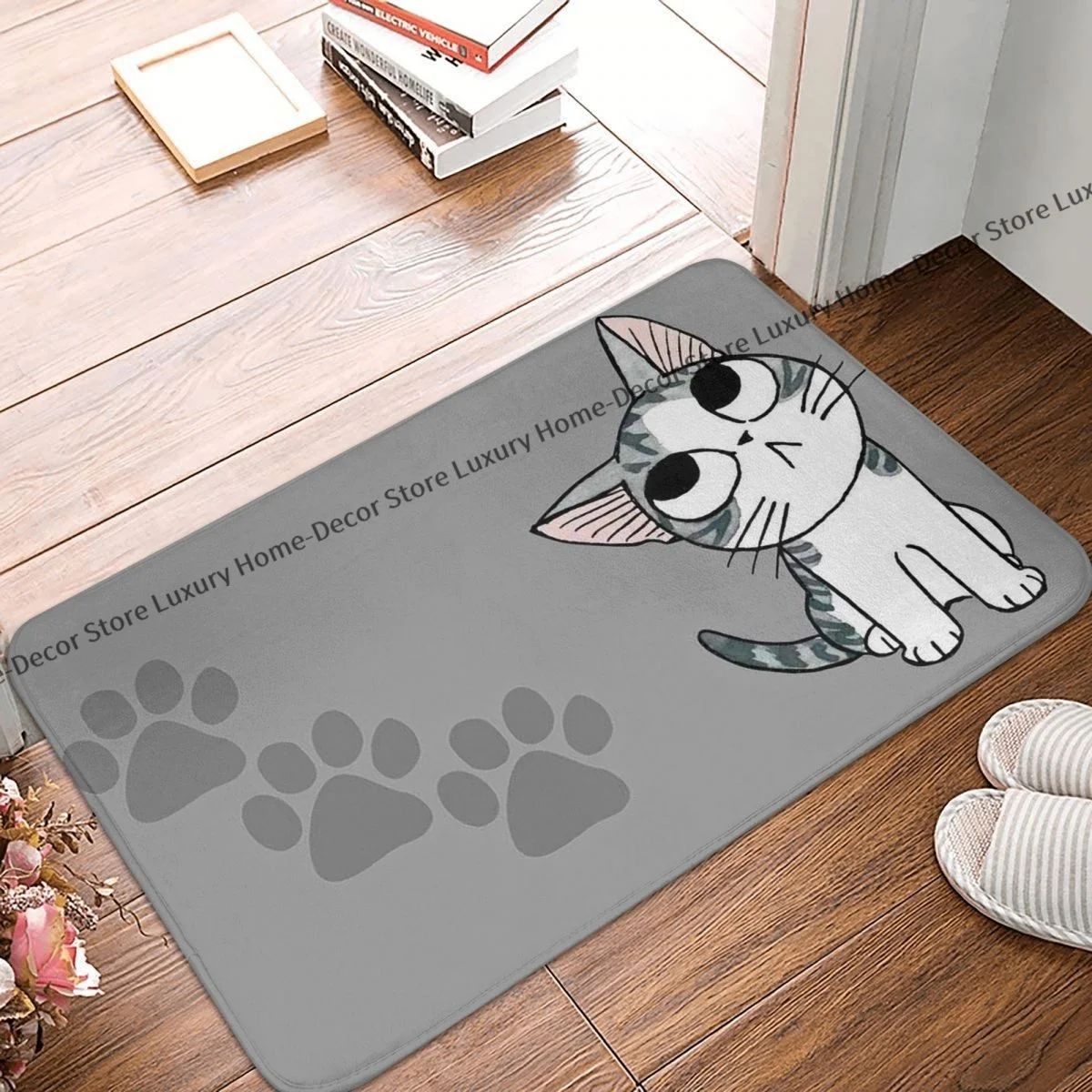 Non-slip Doormat Chis Sweet Home Chi The Cat Bath Kitchen Mat Prayer Carpet Indoor Pattern Decor