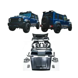 5-drzwiowy G63 W Style Offroad 4x4 Akcesoria zewnętrzne do samochodów Pełny zestaw karoserii do Suzuki Jimny Sierra JB74/64 2018-2023 Bump