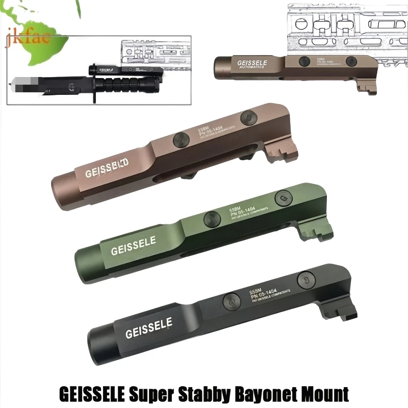 

Тактический металлический GEISS Super Stabby байонетное крепление M9, игрушечный байонетный держатель с ручкой, страйкбольные охотничьи аксессуары для рельса 20 мм