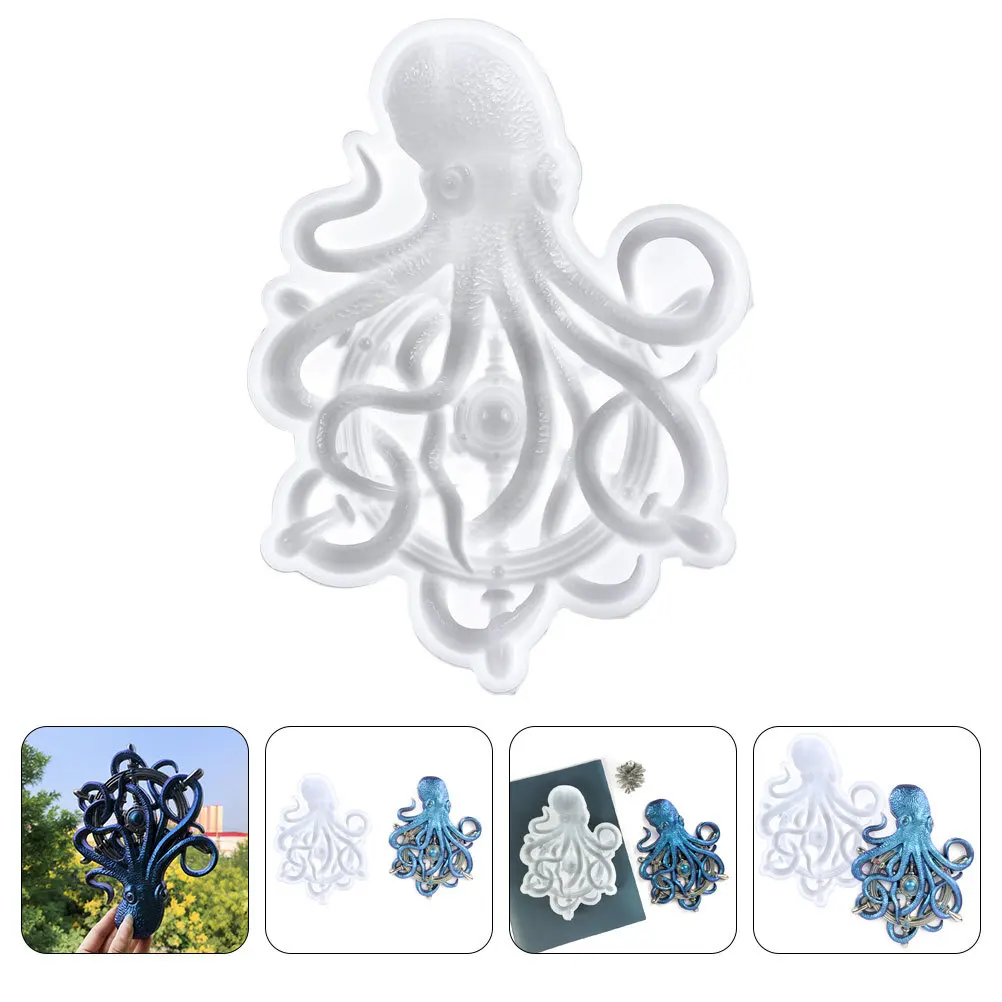 

Smooth Octopus Shaped Mold DIY Epoxy Casting High Tear Strength Detailed Craftsmanship Art Craft Mold Silicone Molds for Crafts