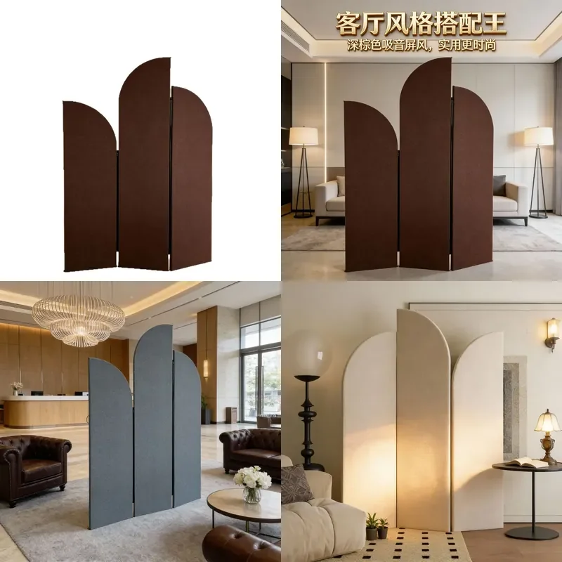 Modern Irregular Acoustic Screen Room Divider for Hotel Living Room Bedroom Soundproof Partition Wall Panel Wholesale