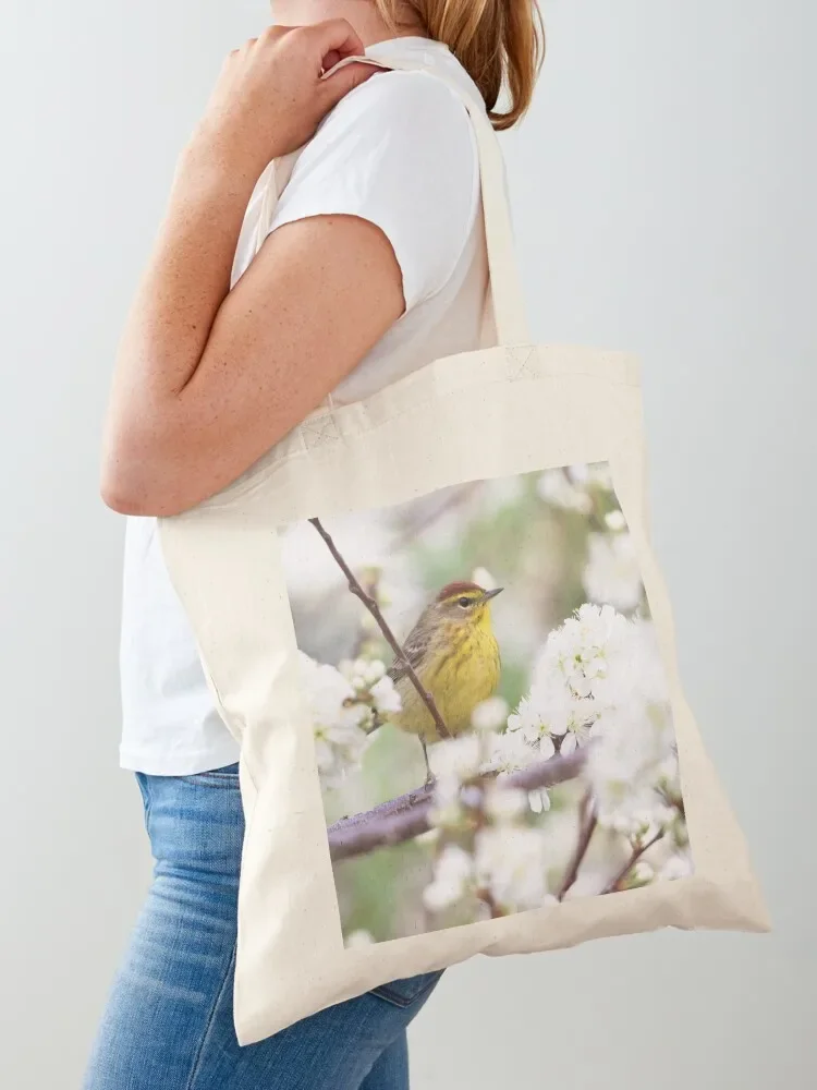 

Palm Warbler Tote Bag Canvas bag for women shopper bag women canvas tote bags men Gift bags