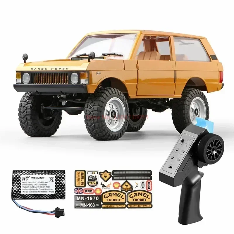 Mn 168 New 1:12 First Generation Range Rover Rc Remote Control Vehicle All Terrain Crossing Climbing Vehicle With Door Bridge