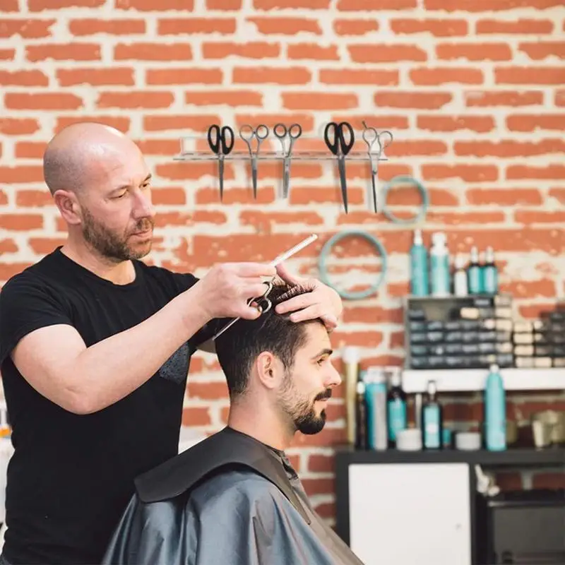 

Стойка для расчески, настенная стойка с 12-слотами, чехлы для хранения, вешалка для парикмахеров, салона, гаража