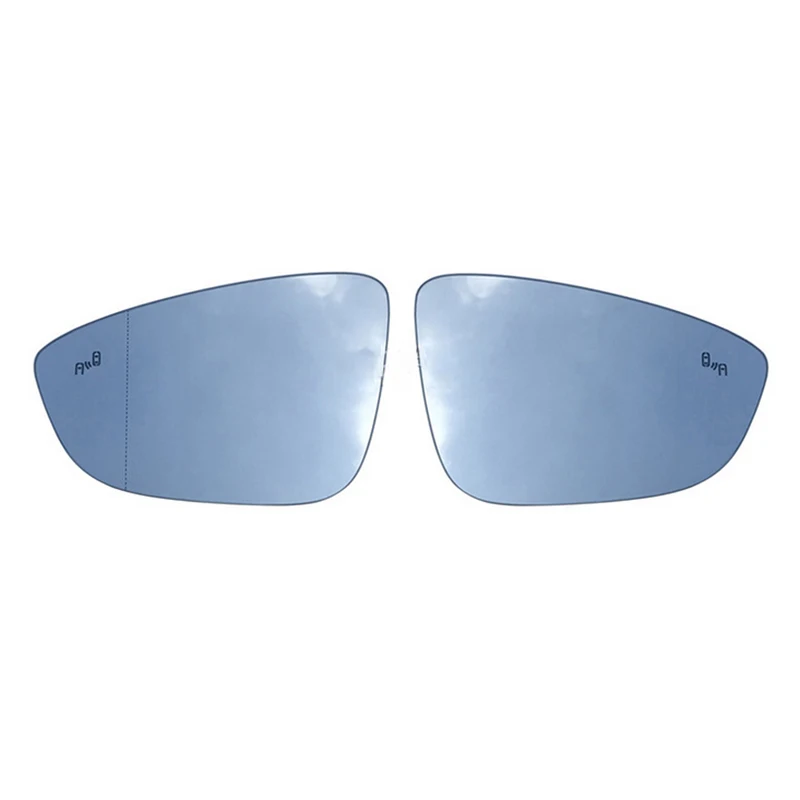 

Left Right Heated Blind Spot Warning Wing Rear Mirror Glass for VW Jetta Passat B7 CC Bora Bettle Scirocco 3C8857521 3C8857522