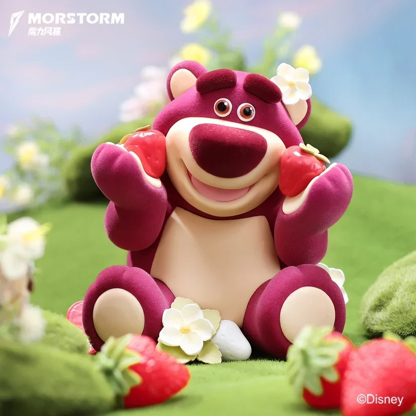 2024 New 15cm Disney Morstorm Figures Vinyl Action Figure Pvc Doll Strawberry Bear Toy Decoration For Children's Birthday Gifts