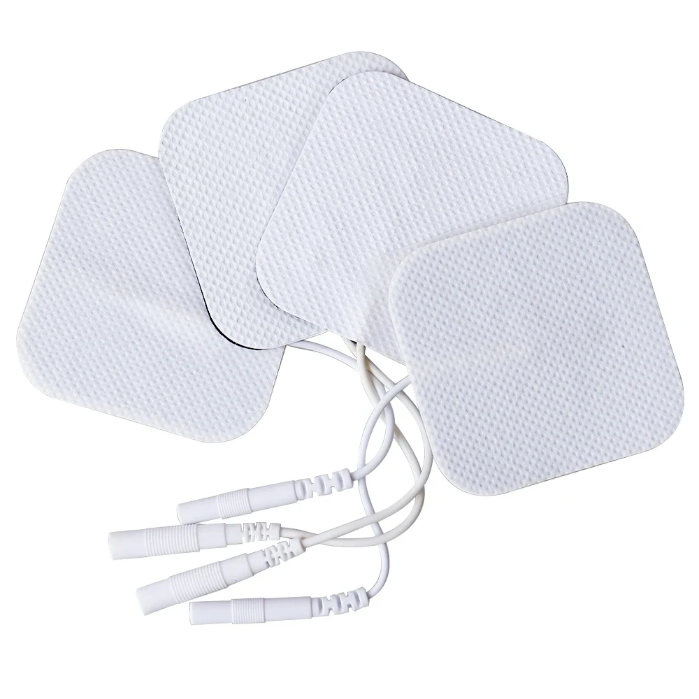 

4*4cm EMS Electrode Pads for Muscle Stimulation Reusable Self Adhesive Massage Patch