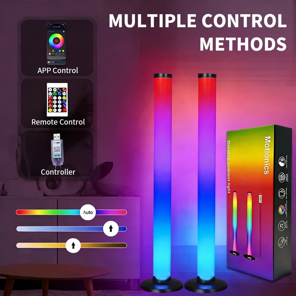 

USB LED-лента 24 см RGB с изменением цвета, подсветка для ТВ, управление через пульт и приложение, синхронизация с музыкой, атмосферная подсветка для игровой комнаты, 5V LED