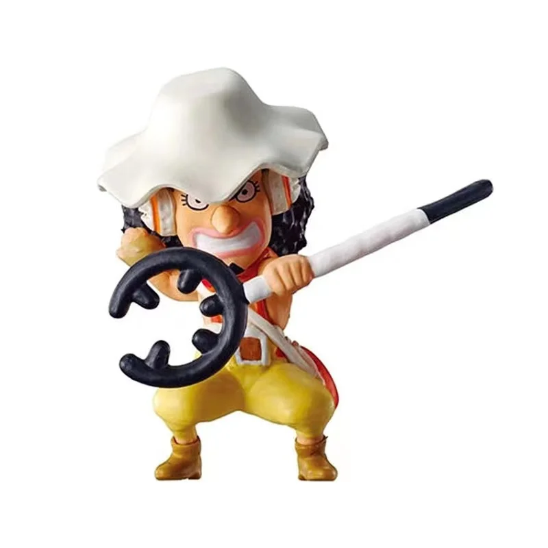 6Pcs/set Genuine Bandai ONE PIECE Gashapon Devil Fruit Enel Marshall D Teach Ace Usopp Going Merry Figure Model Toy Gift