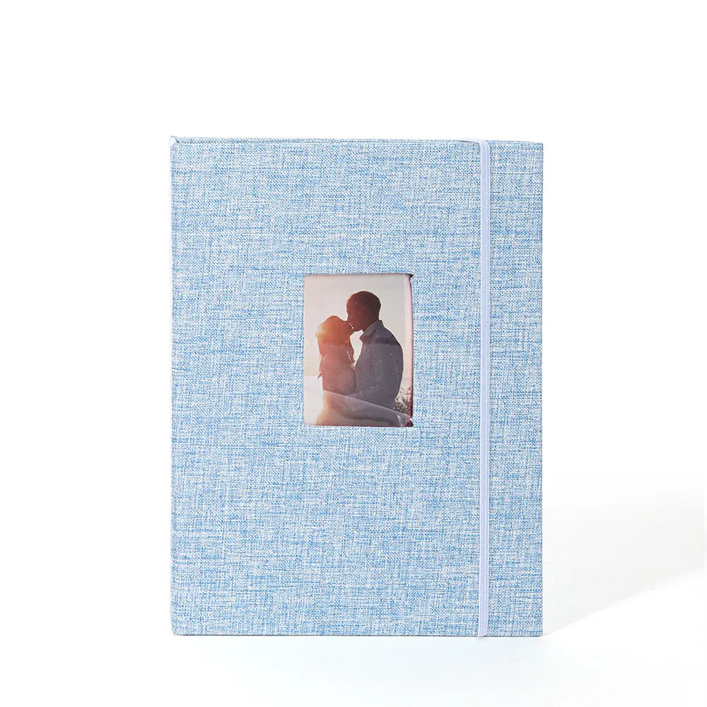 Álbum de películas fotográficas de 208 bolsillos, libro de almacenamiento de imágenes de lino y algodón para FujiFilm Instax Mini 11 8 9 7s Mini película de 3 pulgadas, tamaño de papel