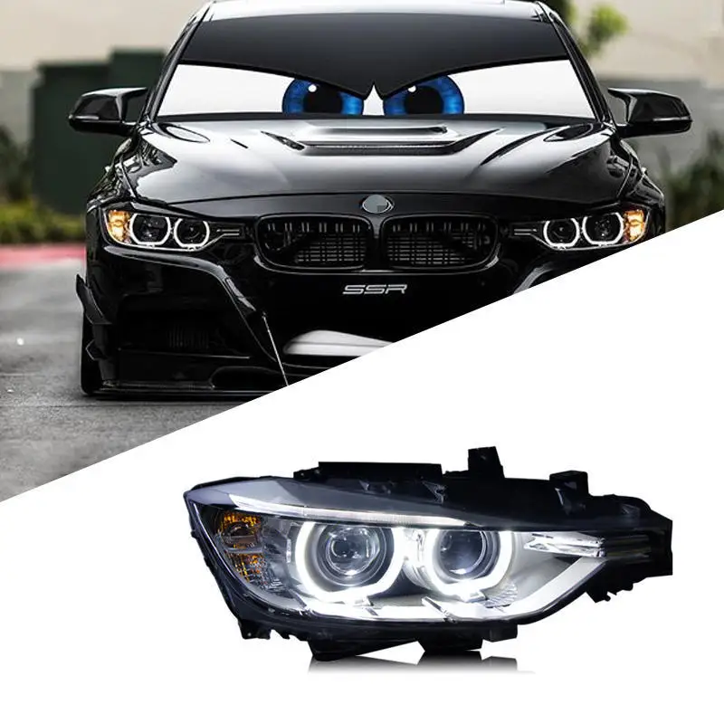 

Suitable for 13-153 series headlight assembly upgrade and modification, high-end angel eye daytime running lamp lens xenon lamp