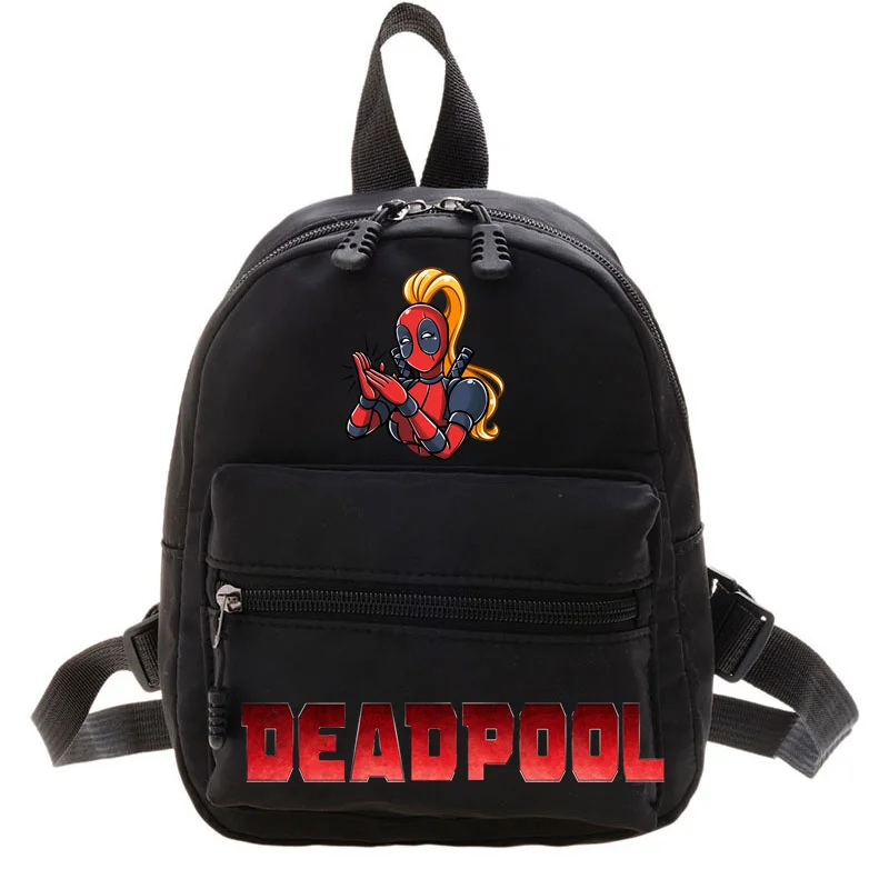 Tas ransel wanita Superhero Deadpool, tas punggung wanita, tas sekolah kapasitas besar, populer, sederhana, Multifungsi, kartun, ransel keren 2024