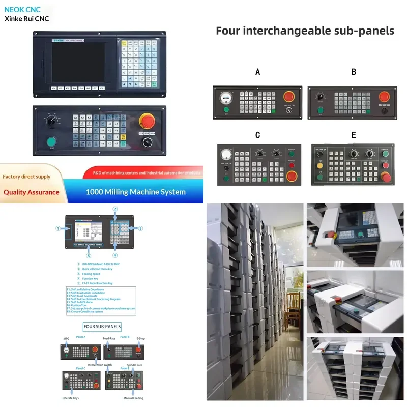 NEWKER 1000MD Series Milling Machine CNC System Processing Center Old Bed Transformation Bus System 2-Year Warranty