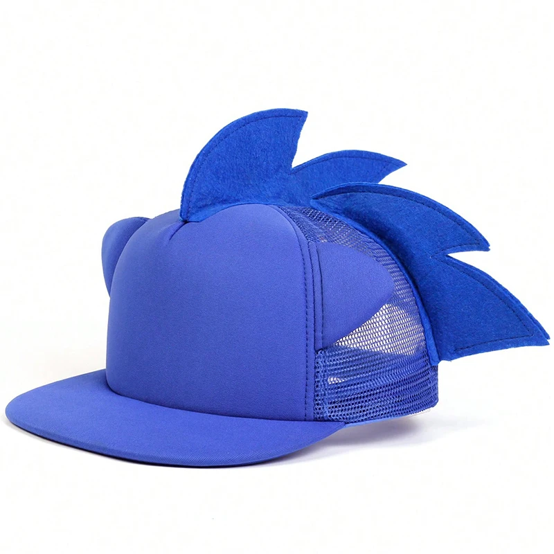 Unisex Solid Color Hedgehog Hip-hop Net Hats Spring and Summer Outdoor Adjustable Casual Baseball Caps Sunscreen Hat