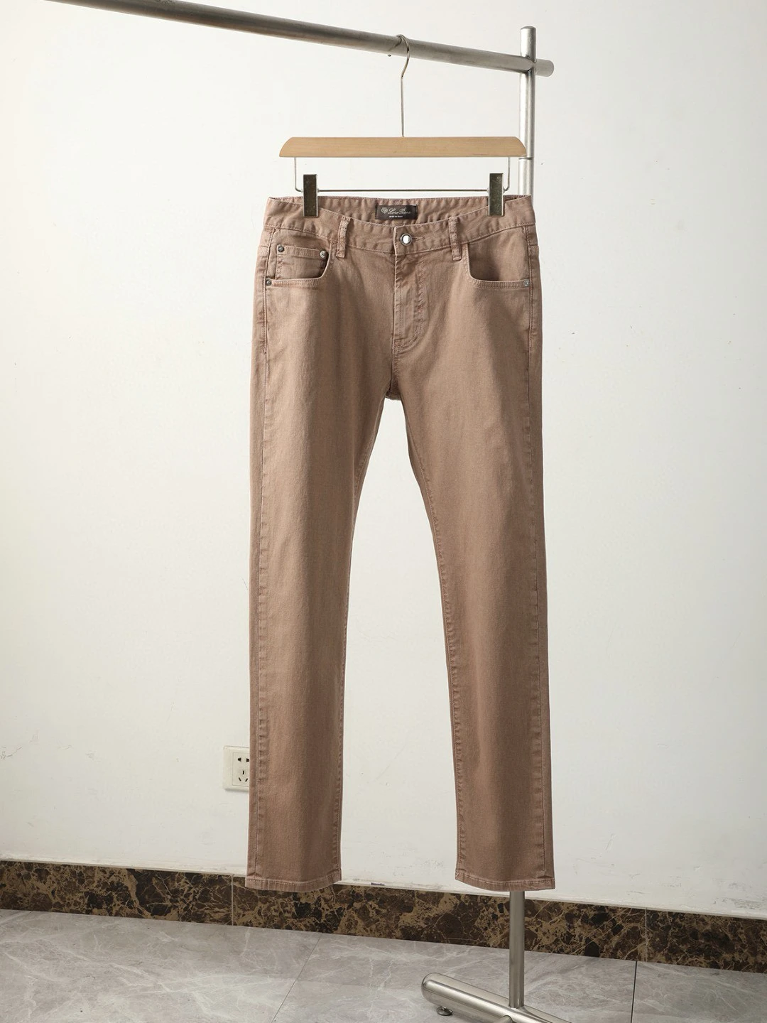 

Summer New Sle LP High End Busin Casual Versatile Slim Straight Jeans Long Pants Faionable Wide Leg mid Waist Nine Points