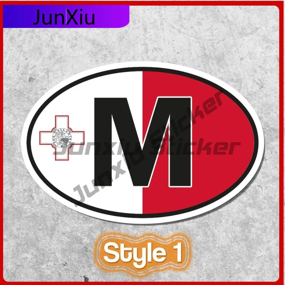 Malta M Sticker Creative Mobile Phones Cars Unique Motorcycle Helmet Letter Boxes Waterproof Scratch Resistant Car Styling Auto