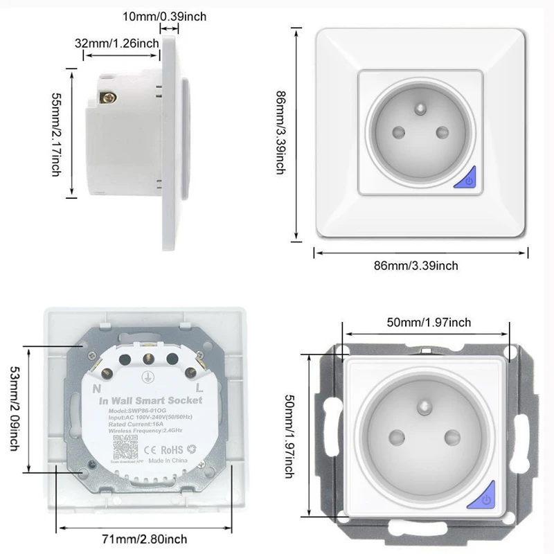 Smart Wi-Fi socket EU