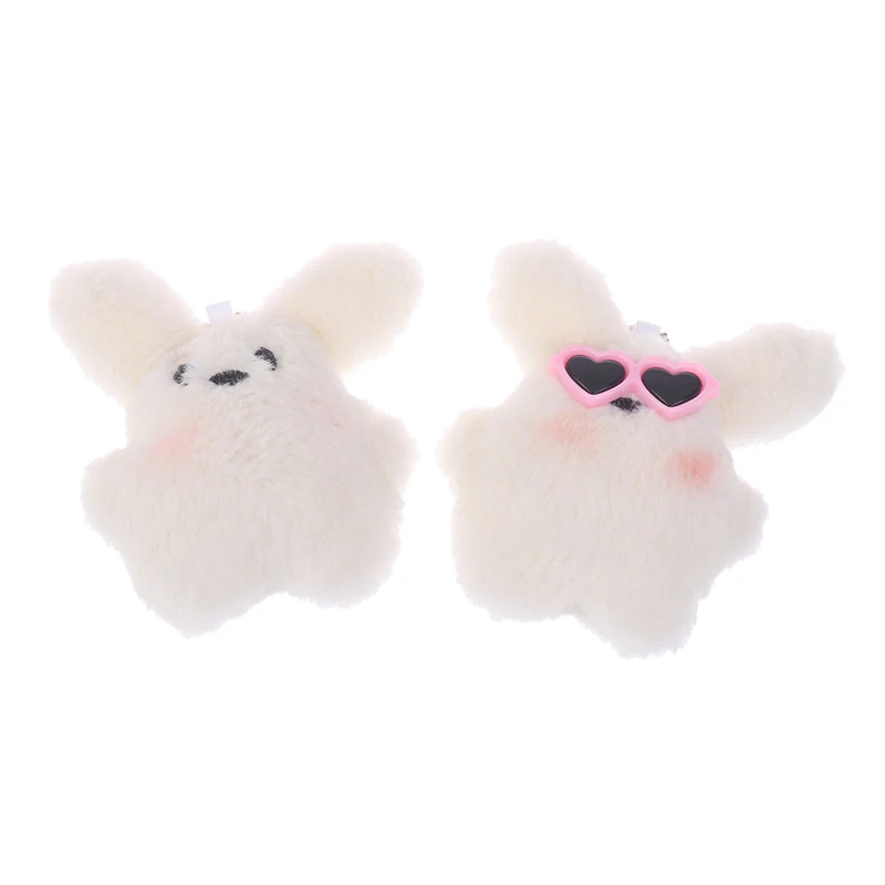 New Cute Puppy Squeaking Toy peluche ciondolo occhiali da sole Puppy Doll Bag portachiavi Charm Backpack Hanging Ornament