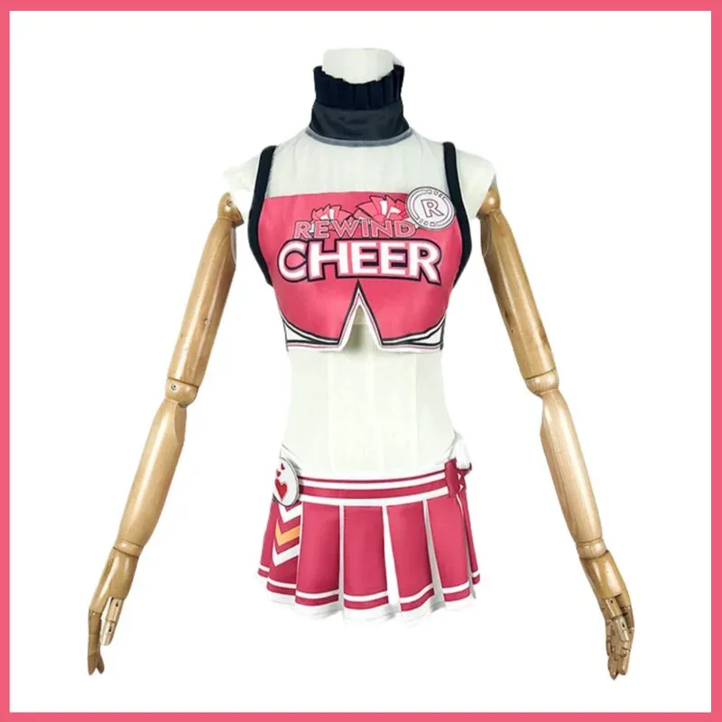 Game NIKKE：The Goddess of Victory Amanda Bay Cosplay Costume Cheerleading Outfit Top Skirt Wig Woman Sexy Carnival Suitx;2'a,6.h