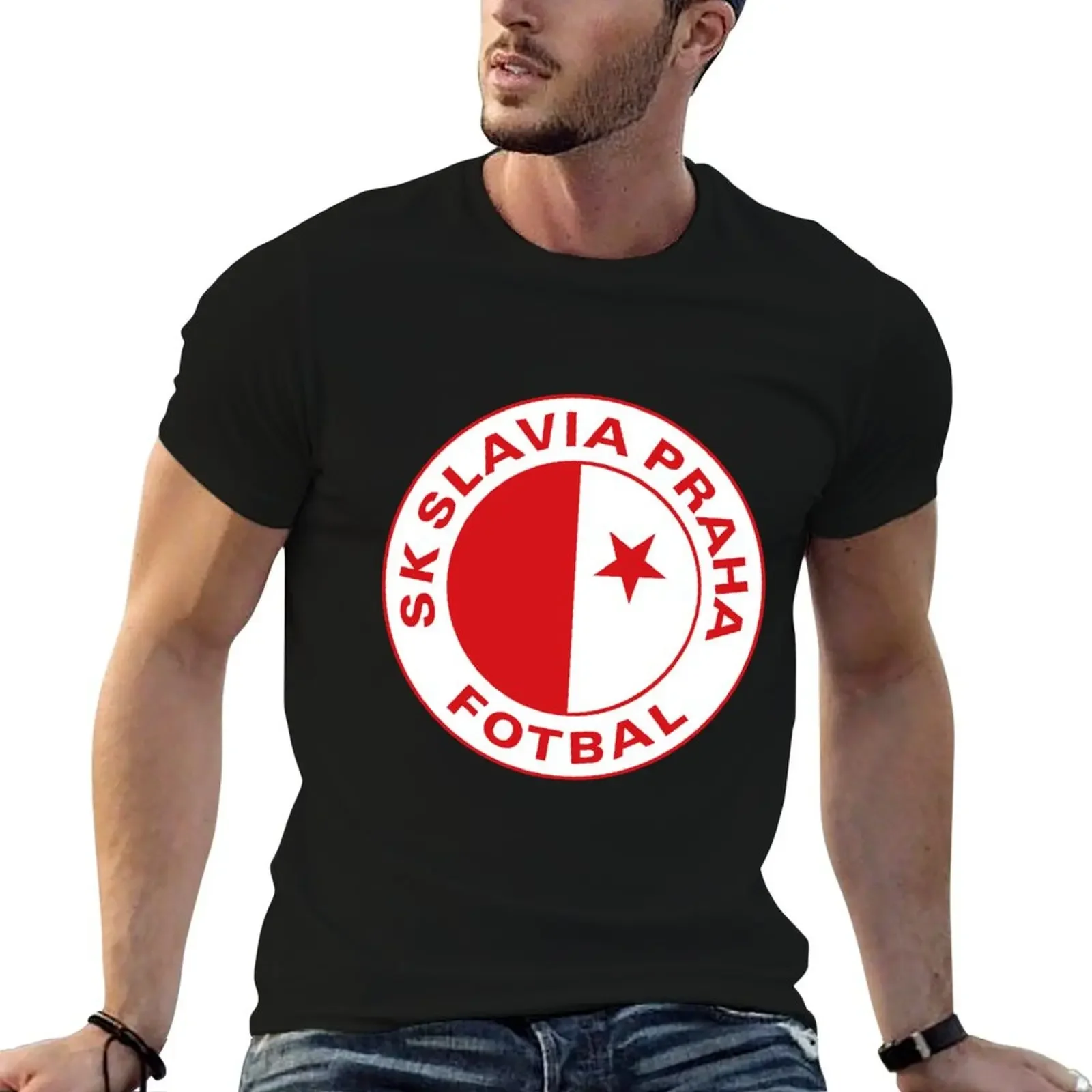 Sportovní klub Slavia Praha T-Shirt oversized customs design your own men clothing