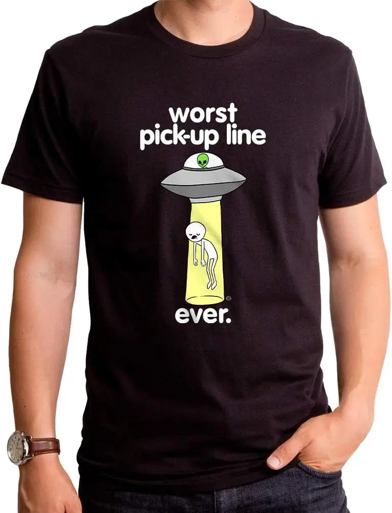 

Goodie Two Sleeves Worst Pickup Line Ever Men's T-Shirt