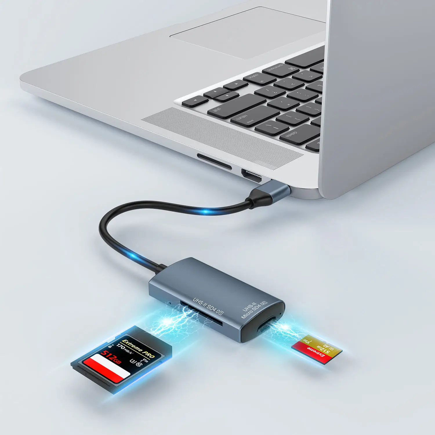 

Кардридер для карт microsd USB C 3,0, кардридер для карт памяти Micro SD, портативный внешний корпус из алюминиевого сплава, кардридер с несколькими слотами для карт MicroSD и TF