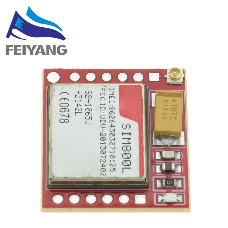 Smallest SIM800L GPRS GSM Module MicroSIM Card Core BOard Quad-band TTL Serial Port