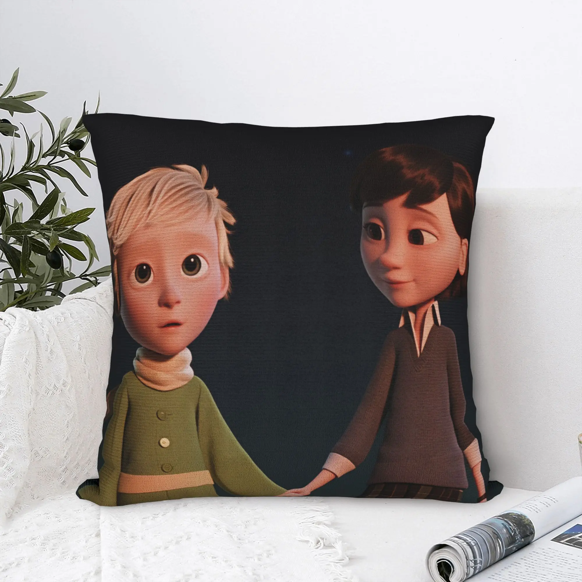 The Prince Fox Rose Pillow Case  Comfy Pillow Cover For Sofa Couch Bed Living Room Kawaii Pillowcases