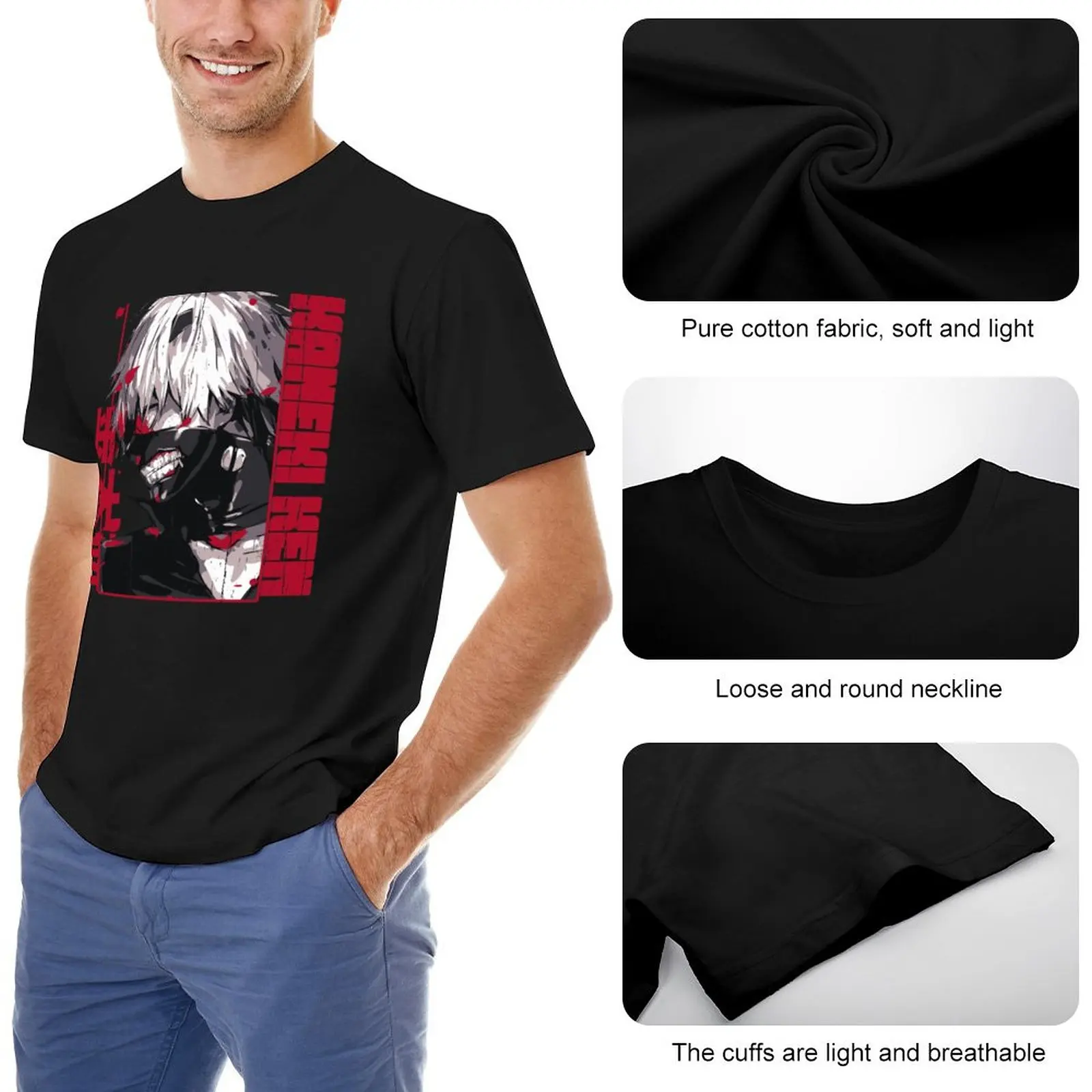 Kaneki Ken T-Shirt funny t shirts blank t shirts men long sleeve t shirts