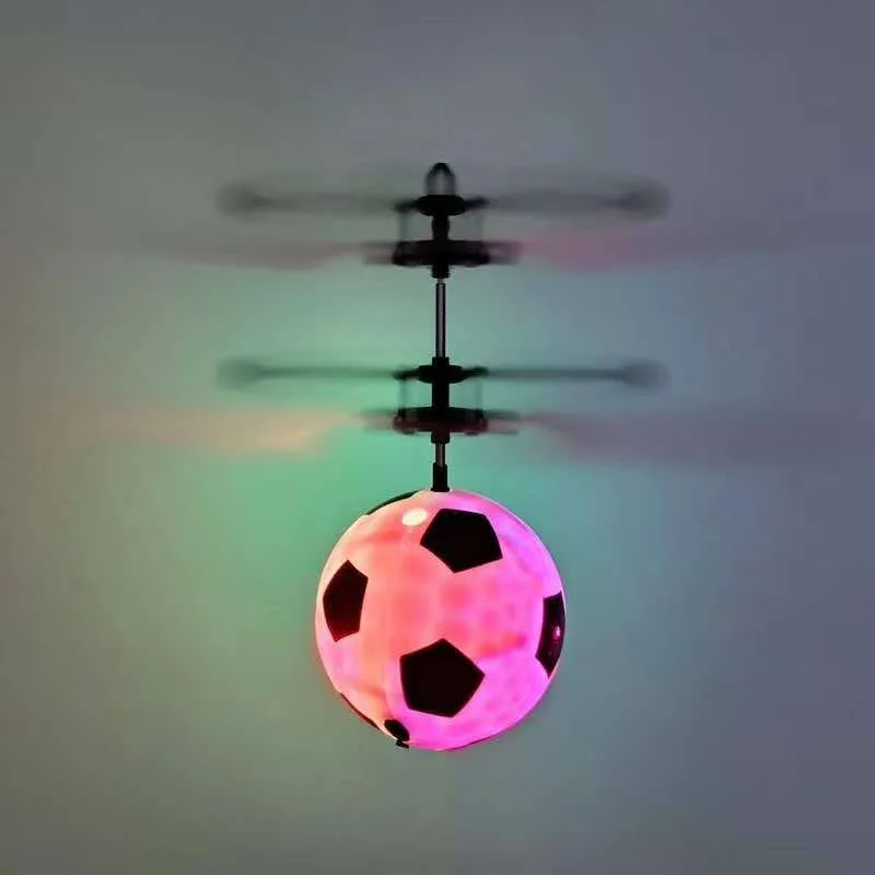 Origin Sensing Aircraft Colorful Crystal Ball Gesture Sensing Little Flying Immortal Suspended Luminous Children\'s Toy