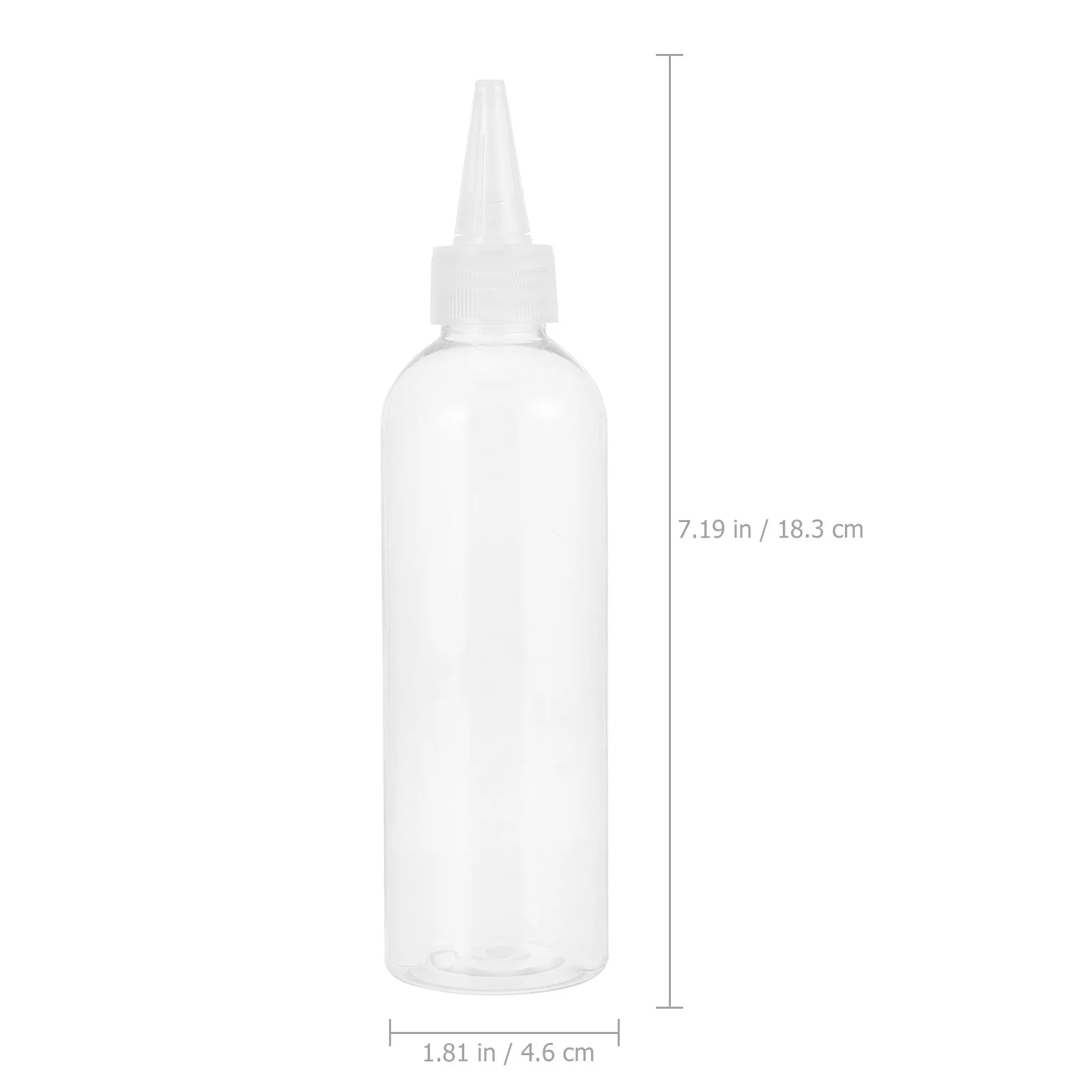 10 garrafas plásticas dos pces multiuso boca pontiaguda espremer garrafas para tintura de cabelo cuidados com o cabelo óleos essenciais aplicador de loção