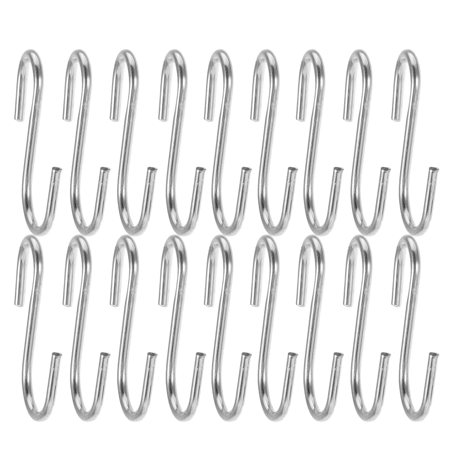 

100 pcs Hooks Heavy Duty Zinc Coated for Kitchen Utensils Clothes Handbags Over Door Rack Shelves Storage Solution