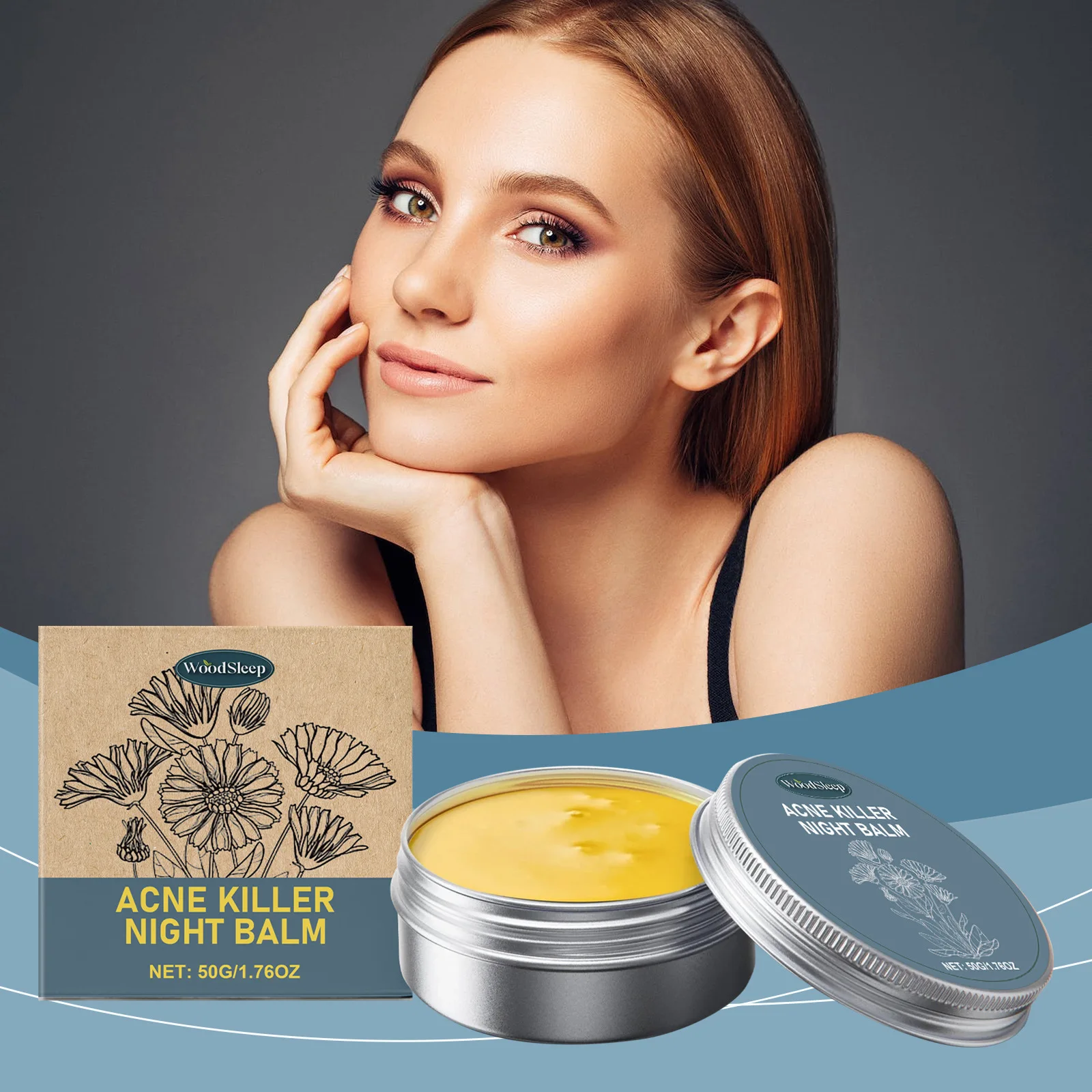 إزالة حب الشباب كريم وجه إصلاح بثرة تتلاشى علامة التنظيف العميق تحسين المسام الكبيرة السيطرة على النفط مرطب الجلد مكافحة حب الشباب كريم #3