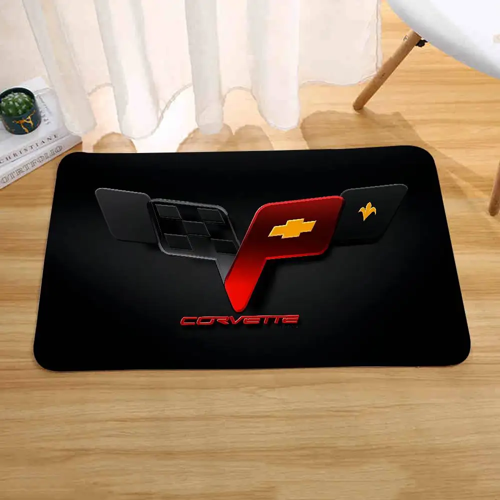 C-Corvette Racing Fußmatten, Heim-Wäsche-Teppich, Teppich für Wohnzimmer, Dekoration, Loungebereich, rutschfeste Fußmatte, Eingangstürmatte – Detail 8