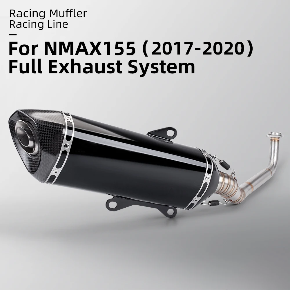 NMAX155 NMAX125 Motorcycle Exhaust Pipe Middle Link Pipe Slip-On Stainless Steel Connect For NMAX N-MAX 125 155