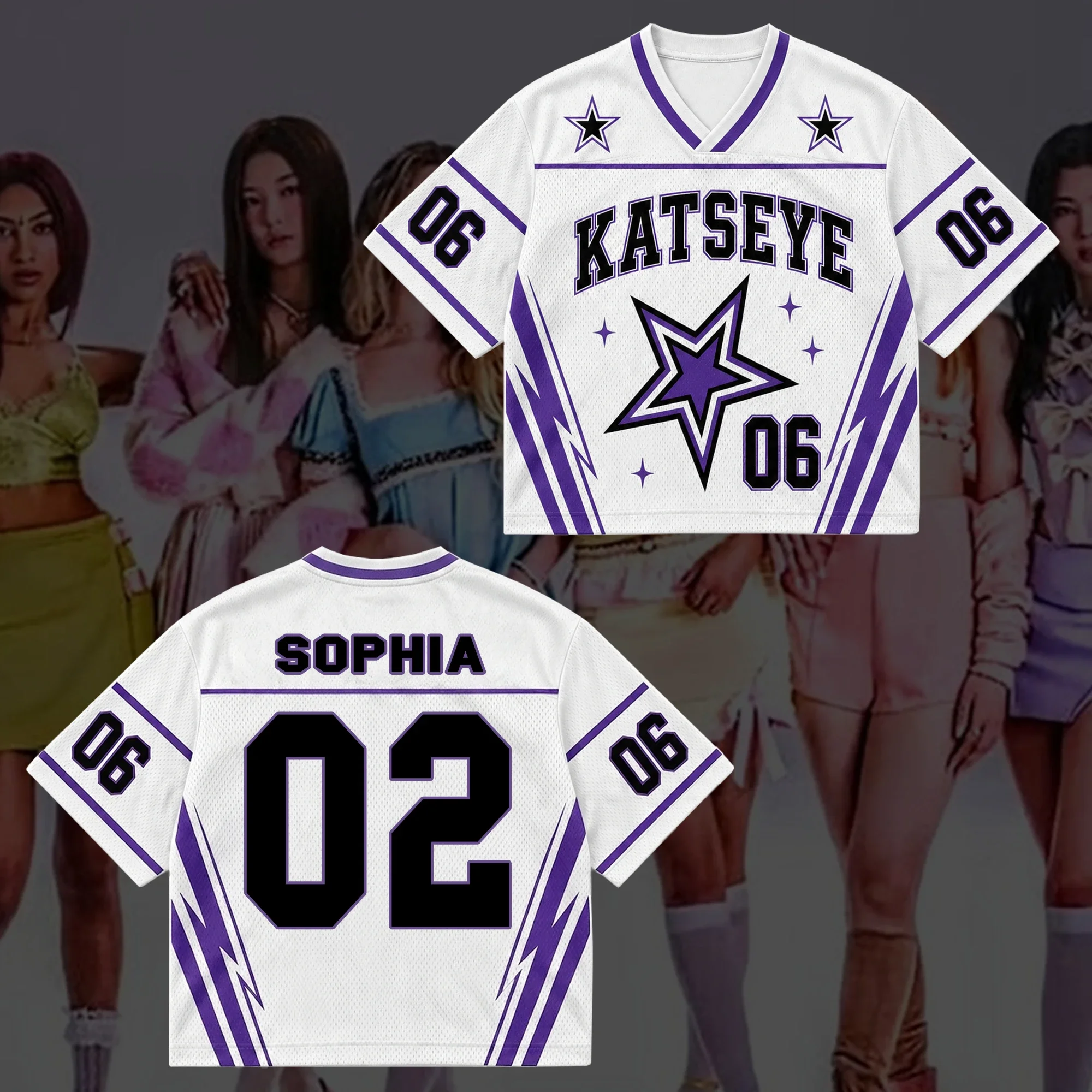 2026 KPop Katseye 3D Printed Jersey Men Women Outdoors Breathable Quick Drying Short Sleeved T-shirt Family Matching Clothing