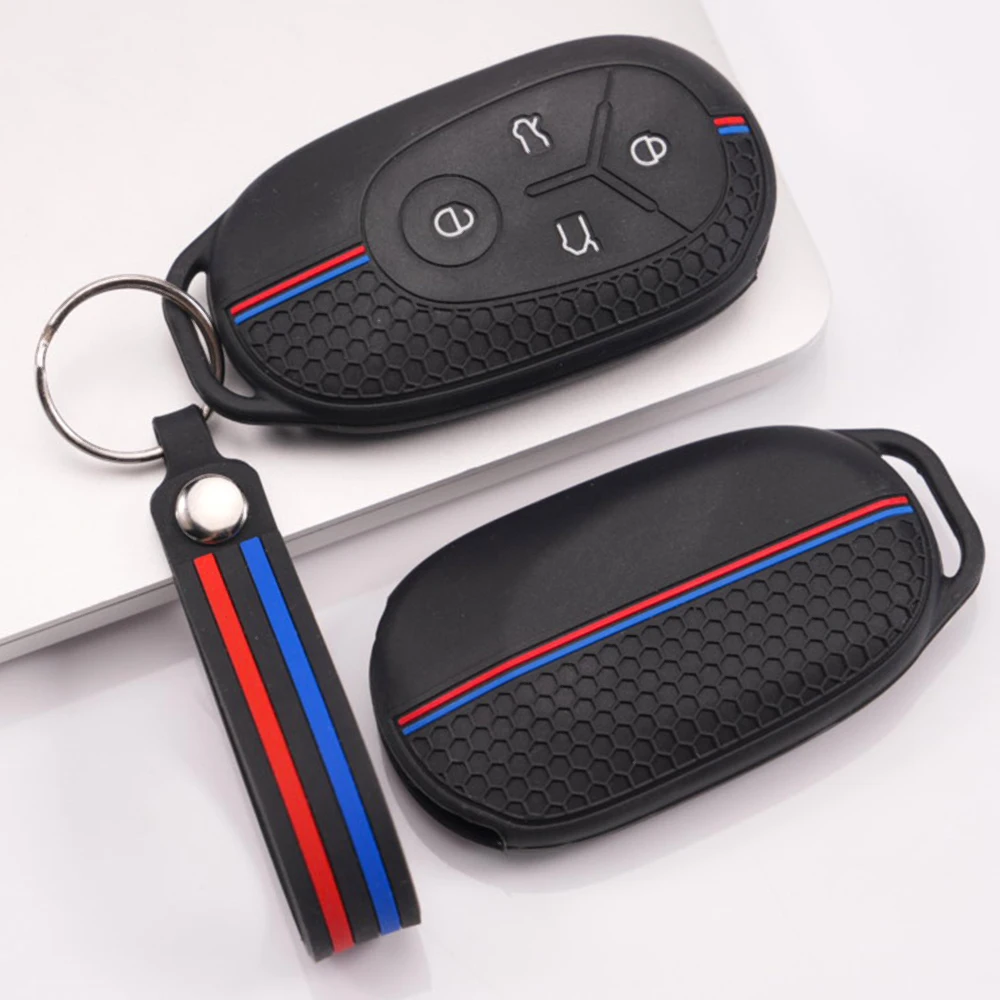 Key Fob Case With Lanyard For Geely EX2 GEOME EX2 MMEX2 Max Xingyuan Galaxy Light Star Wishes Proton EMAS High Quality Slim Fit