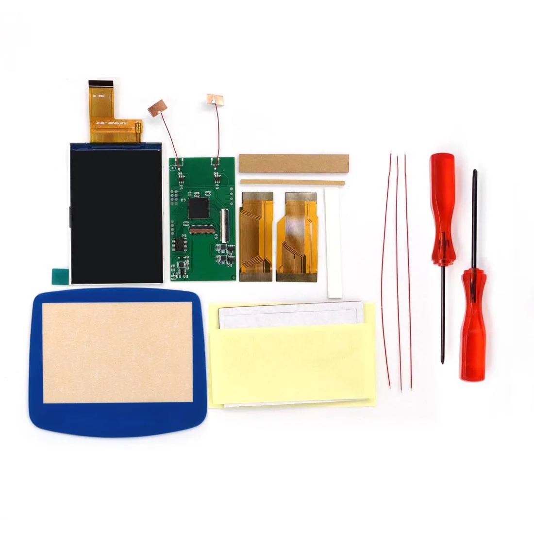 HISPEEDIDO 3.0'' Desaturation IPS LCD V5 Screen For GBA Cut-free shell High Brightness Kit Support Pixel Menu For Gameboy Advanc image 3