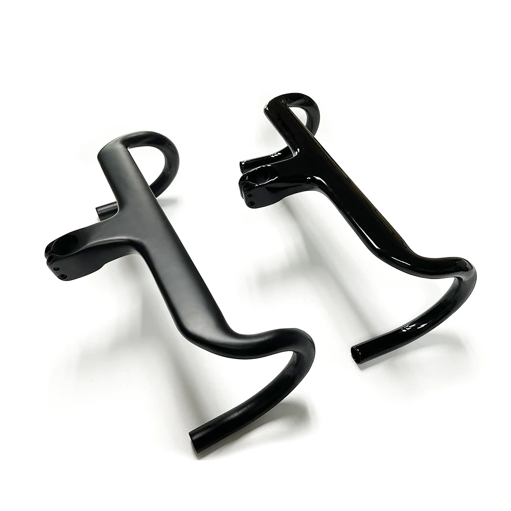 Custom Carbon Fiber Bicycle Handlebar For Road BMX Kids' Bikes Cruisers With Stem Component For Road Bend Use