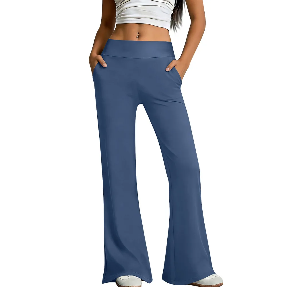 High Waisted Flare Yoga Leggings Women Seamless Bootcut Tights Slimming Athletic Pants For Running Jogging Fitness Gym Training