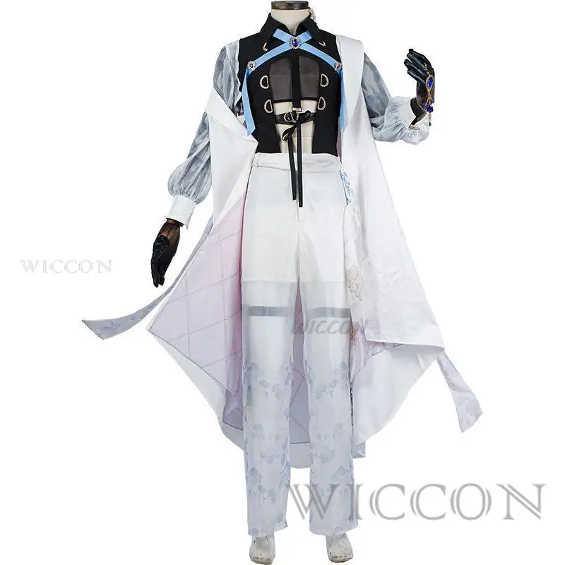 Anime Game Nu: Carnevale Edmond Costume Cosplay Parrucca Uniforme Mantello Set completo Donna adulta Uomo Fantasia Abito da ballo in maschera di