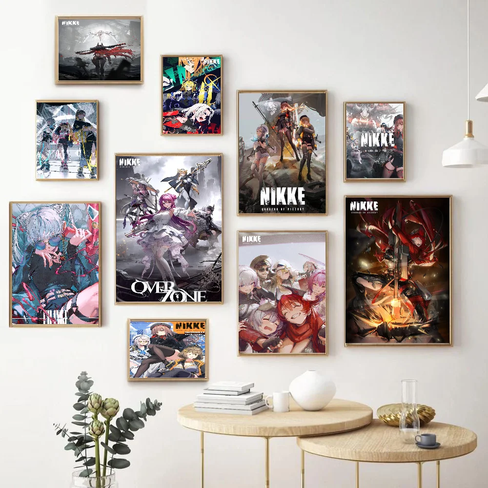 

GODDESS OF VICTORY NIKKE Anime Posters Sticky HD Quality Wall Art Retro Posters For Home Kawaii Room Decor