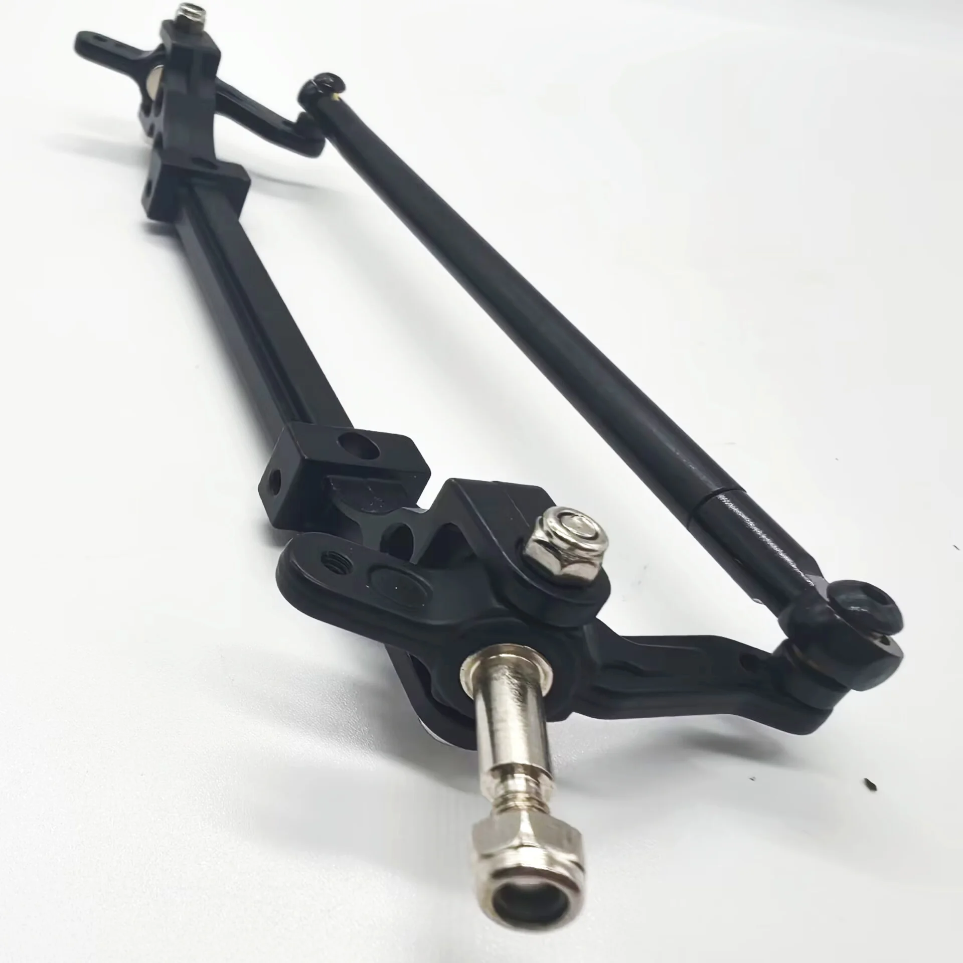 RC 1/14 Metall-Vorderachse mit Lenkgestänge für Tamiya Hydraulikbagger, Lader, Muldenkipper, für VOLVO Anhänger-Kipper, DIY-Teile – Detail 3