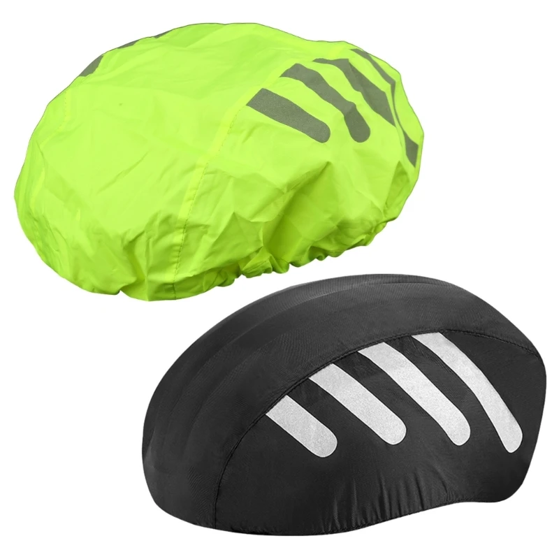 Rainproofs Bicycles Helmets Cover Waterproofs Reflectives Cyclings Helmets Cover Road Bikes Rain Cover for Travel and Driving