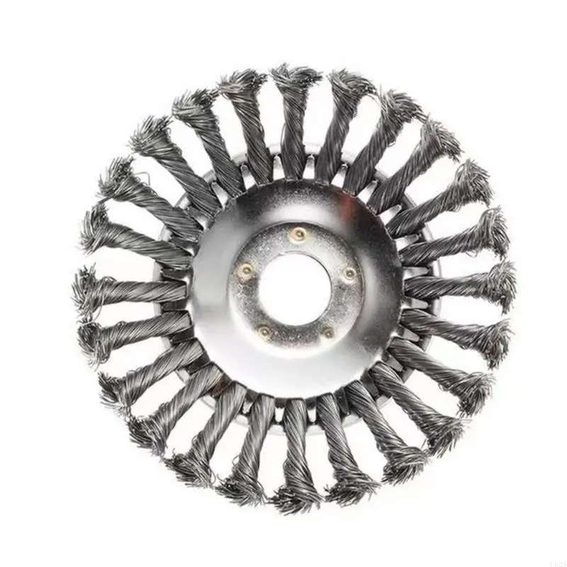 

F62A Convenient Weed Trimmer Head, 6''/ 8'' Steel Wire Brush Removing Deburring