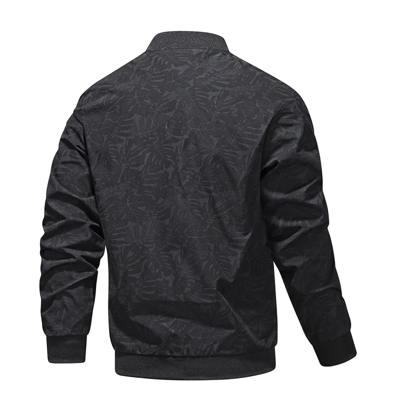 Blusão de beisebol estampado masculino, jaqueta bomber, blusa casual, casaco fino, roupas masculinas, outwear, outono, novo