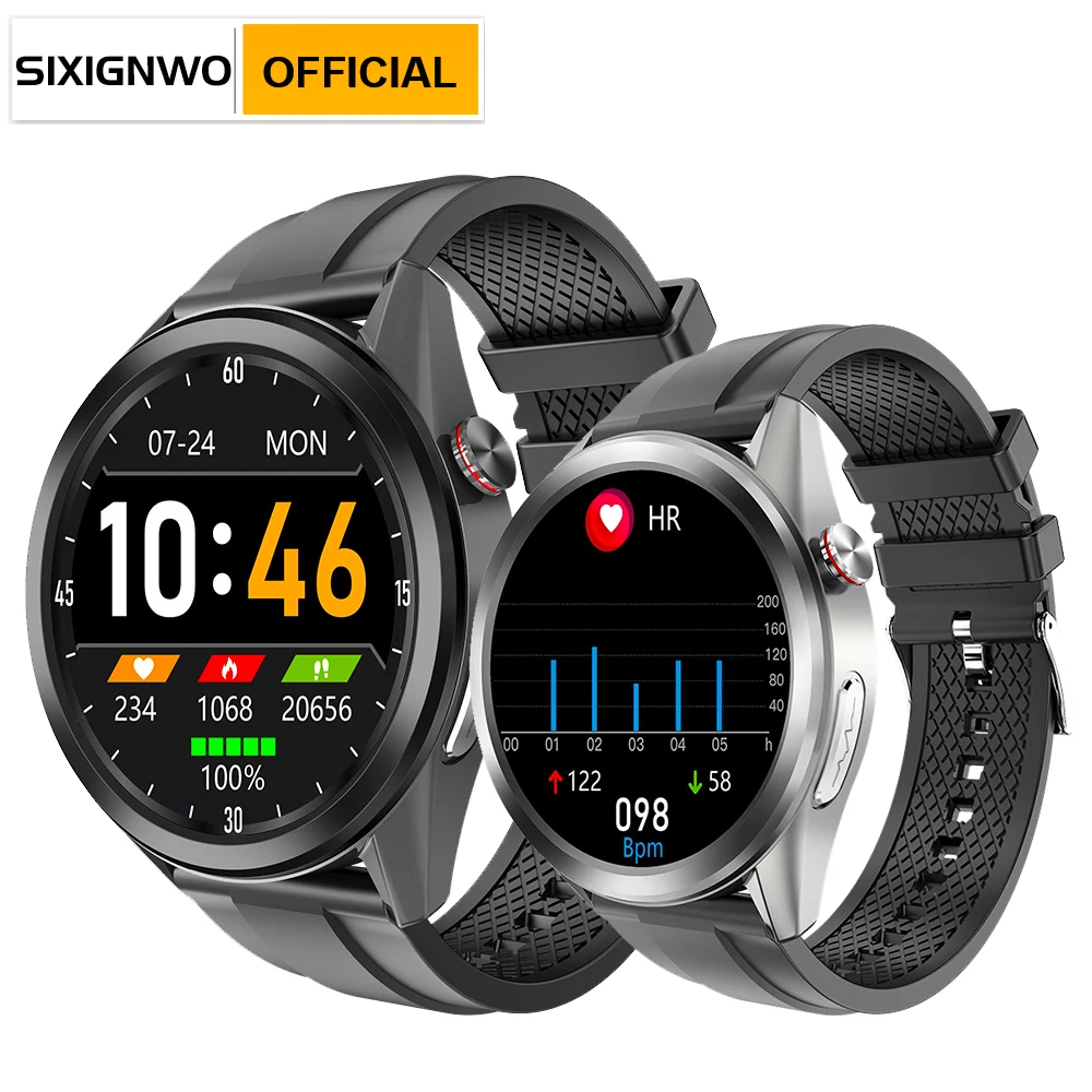 

Smart Watch Heart Rate ECG Blood Pressure Blood Oxygen Body Temperature Bluetooth Waterproof Sports Weather 15 Days Long Standby