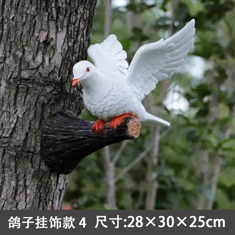 

Имитация животного, птица мира, голубь, модель из смолы, вилла, сад, дом, открытый балкон, украшение, подвесное дерево, украшение, подарок Y333